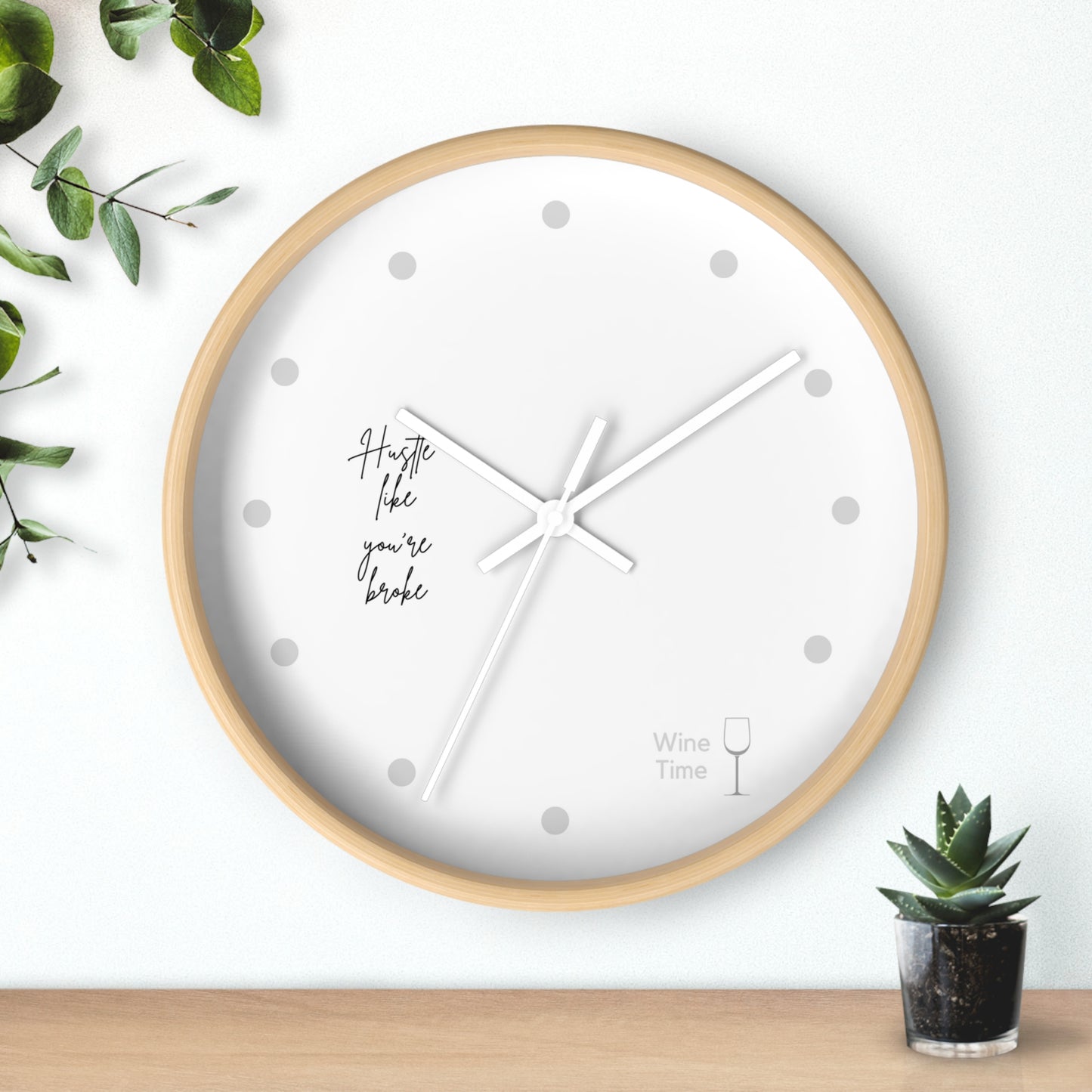 Wine-Time Wall Clock