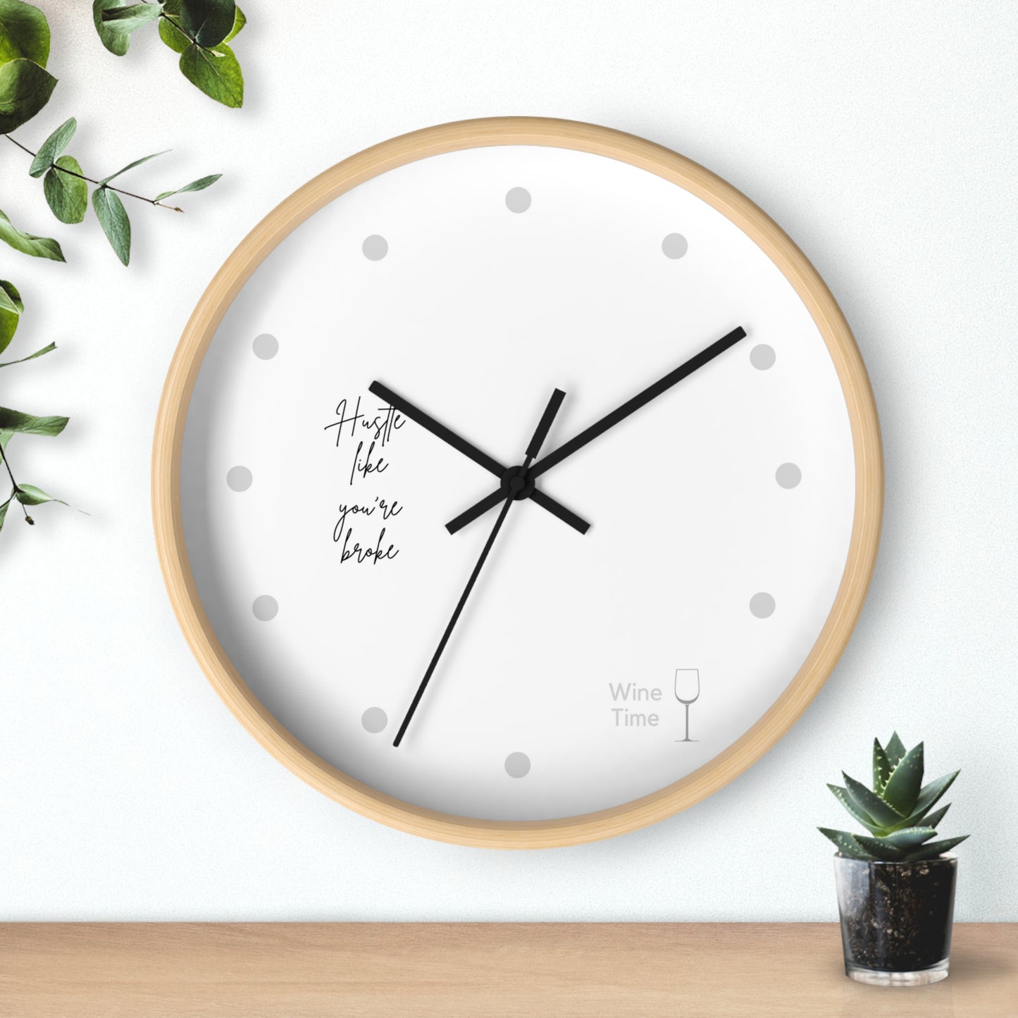 Wine-Time Wall Clock